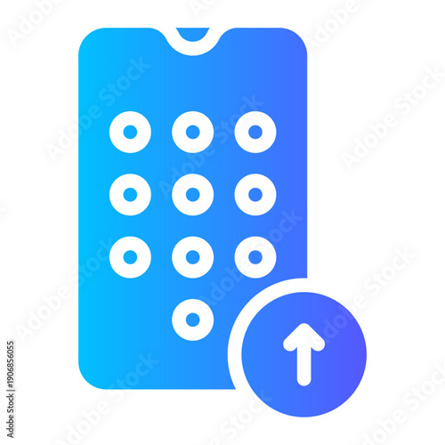 up arrow gradient icon