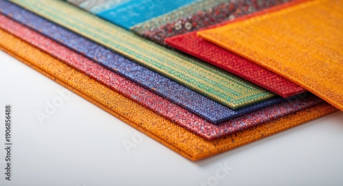 Layered colorful materials ...