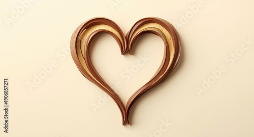 Decorative heart formed by ...