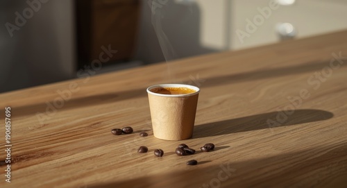 Flat lay image of a small e...