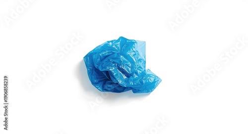 Isolated blue and white pla...