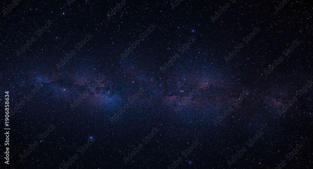 Fototapeta premium Limitless universe showcasing dense clusters of stars and galaxies