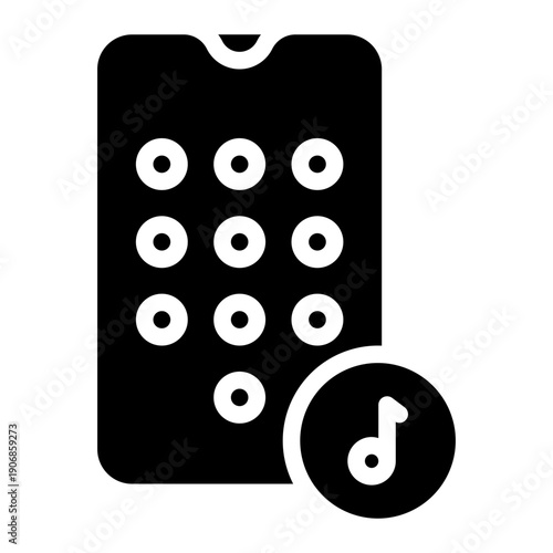 music glyph icon