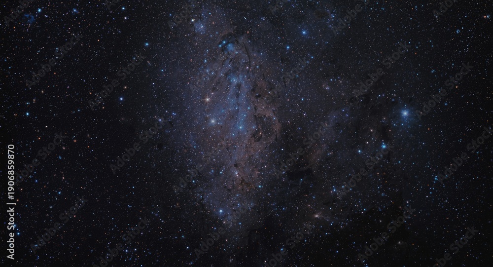 Fototapeta premium Astronomical landscape filled with scattered galaxies