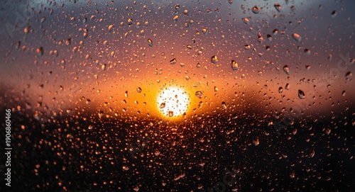 Glistening golden sunset be...