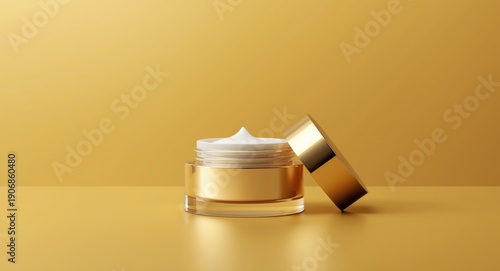 Face cream container with o...