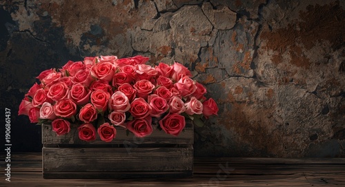 Bright and fresh pink and r...