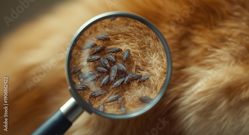 Close up of magnifying glas...