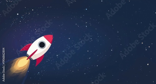 Flat style outer space back...