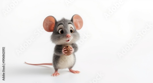 cute mouse cartoon characte...