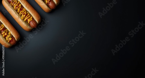 Assortment of hot dogs with...