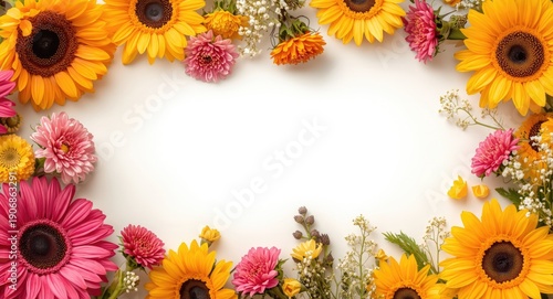 Festive floral greeting car...