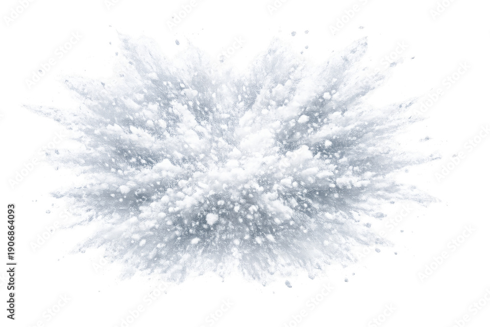 Obraz premium White powder explosion creating cloud splash effect