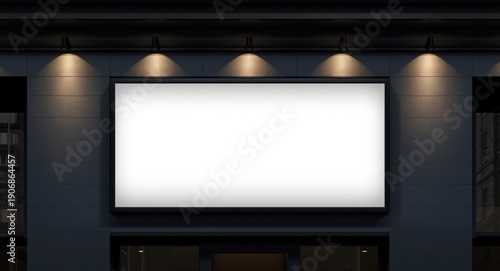 Large blank signboard on ar...