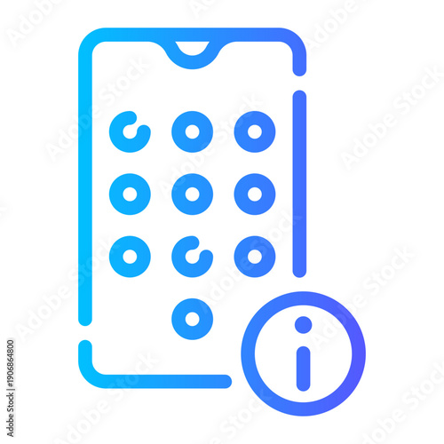 info gradient icon
