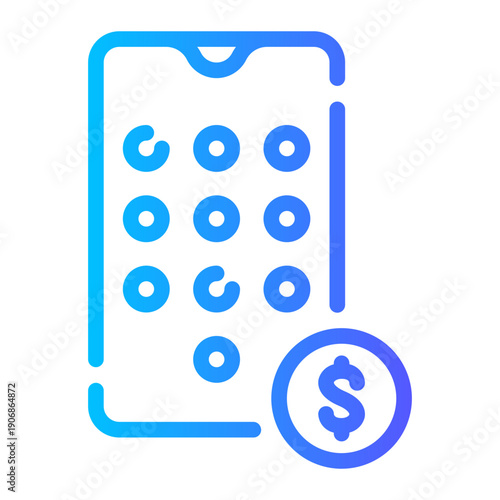 money gradient icon