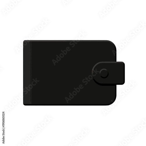 Black Wallet Icon For App And Ui Design