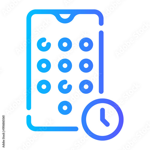 time gradient icon
