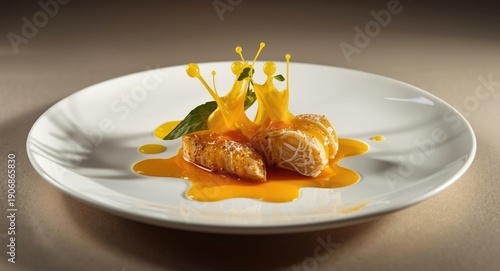 Art inspired culinary dish ...