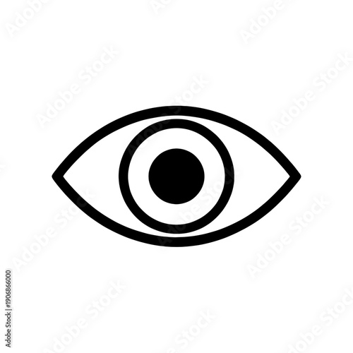 Eye Icon Vector Graphic Minimalist Design