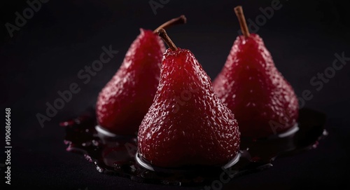 Close up of sweet pears slo...