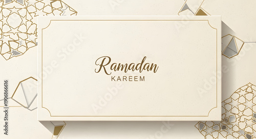 Ramadan Kareem greeting card design