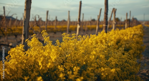 Bright mustard flowering pl...