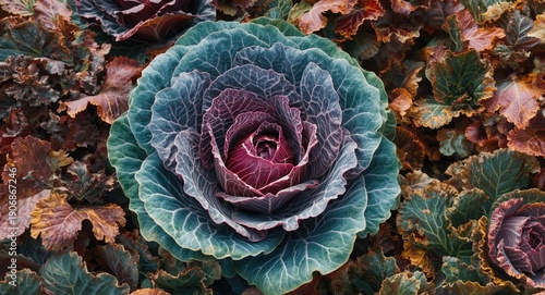 Lush vegetable garden featu...