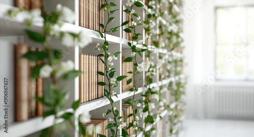 Biophilic design bookshelf ...