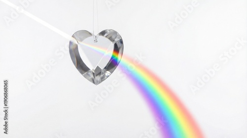 Heart Prism Light Spectrum Refraction