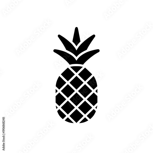 Pineapple Fruit Icon Vector Graphic Design Illustration