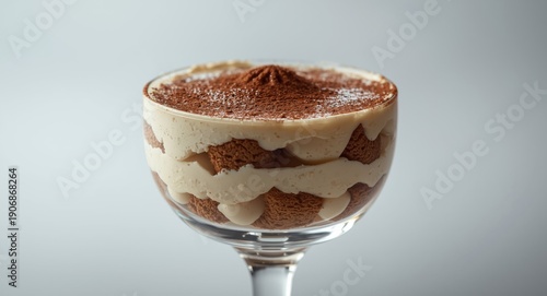 Glass with creamy tiramisu ...