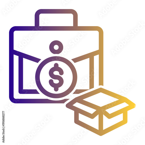 Commercial application of logistics principles within a for-profit enterprise (Outline Gradient Style)