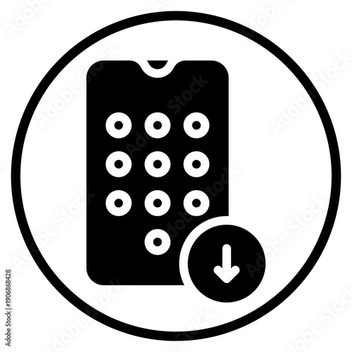 down arrow glyph icon