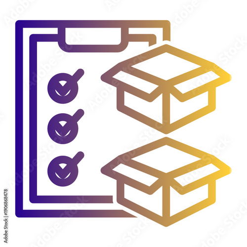 Periodic physical counting and verification of inventory against recorded quantities (Outline Gradient Style)