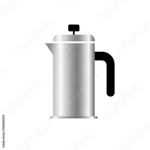 Wallpaper Mural Silver Coffee Pot Icon For Apps And Interfaces Torontodigital.ca