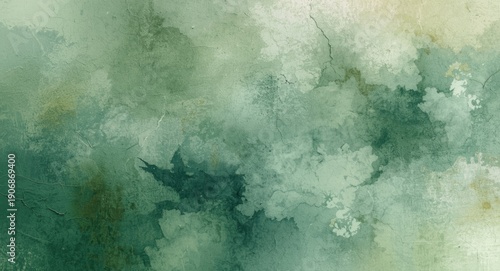 Green grunge textured wall ...