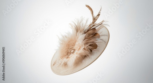 Elegant hat decorated with ...