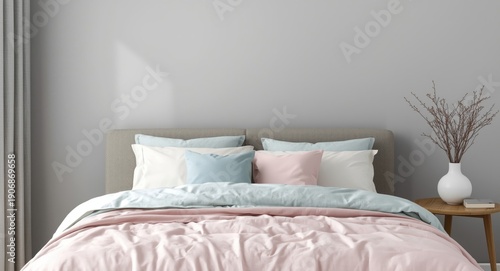 Bedroom interior showing pa...
