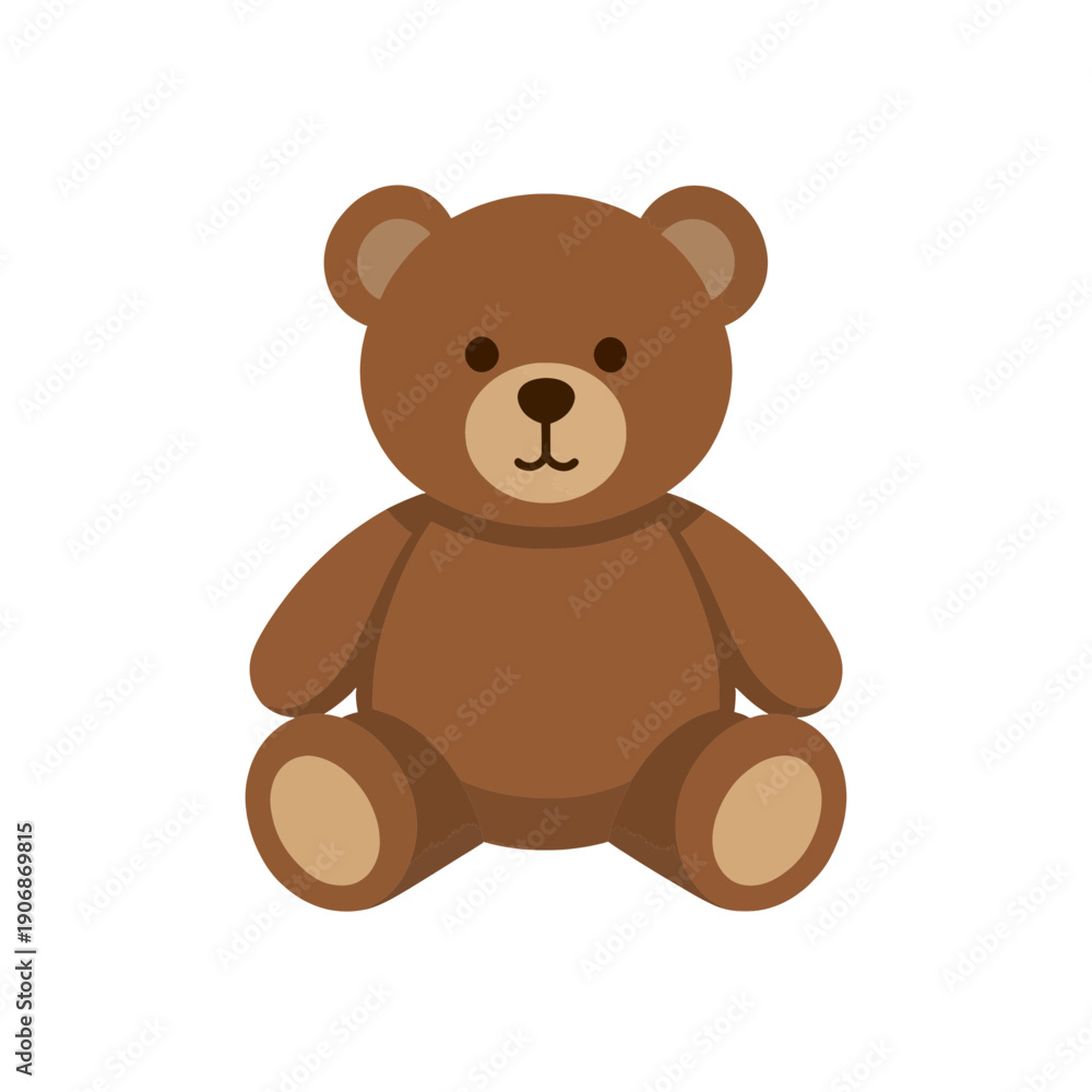Obraz premium Teddy Bear Toy Icon For Children Apps And Websites