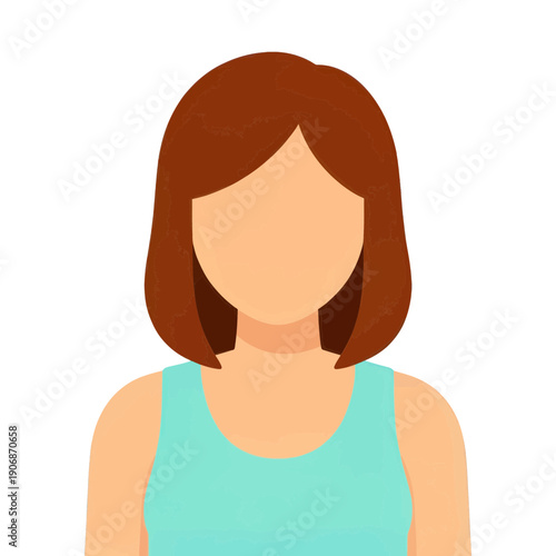 Woman Wearing Tank Top Vector Icon