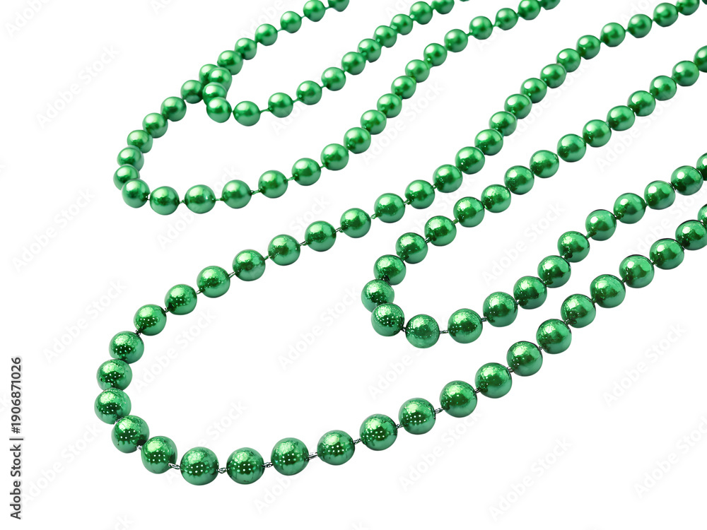 Fototapeta premium green beads necklace