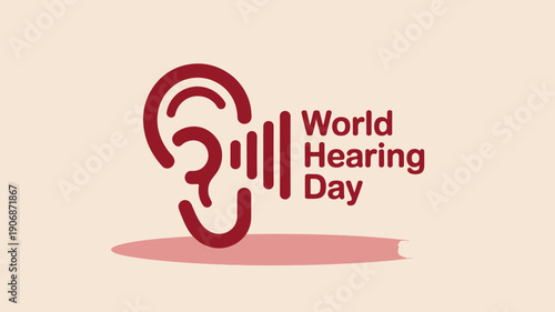 World Hearing Day Awareness Symbol