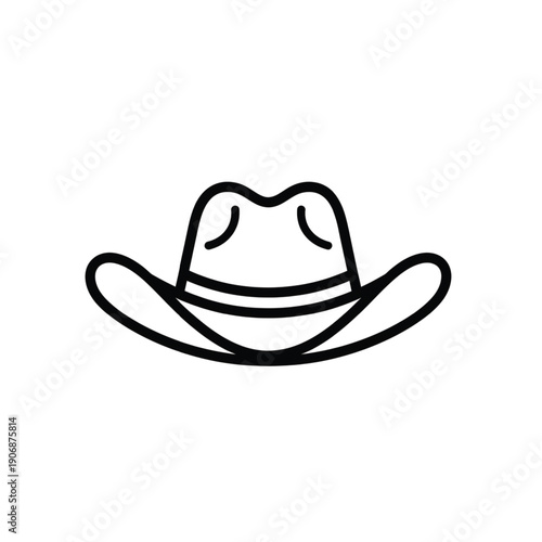 cowboy hat isolated on white