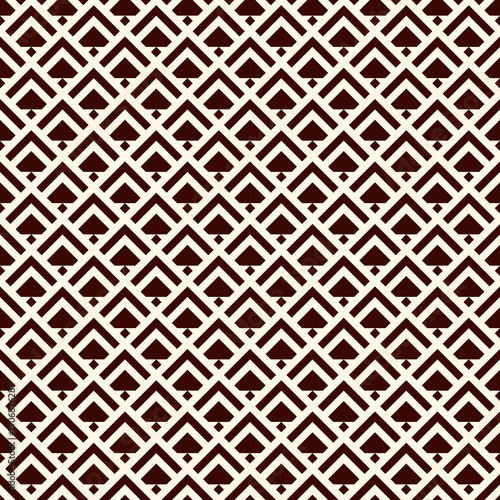 Arrows, scales seamless pattern. Ethnic tribal suface print. Squama, chevrons ornament. Repeated arrowhead, triangular shape background. Minimal geo ornamental wallpaper. Vector abstract digital paper