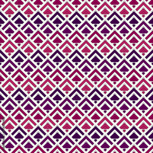 Diamond grid seamless pattern. Ethnic, tribal surface print. Geometric ornament. Repeated scale background. Ornamental folk wallpaper. Geo vector abstract illustration