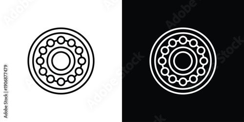 Bearing Icon Sheet Black And White