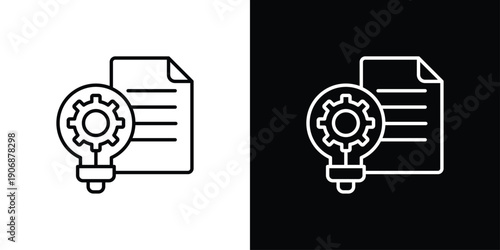 Document Icon Sheet Black And White