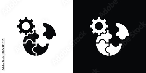 Complementary icon sheet black and white
