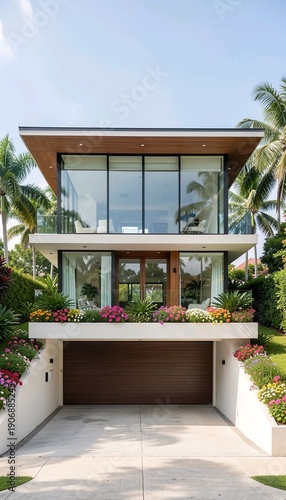 Wallpaper Mural luxury home with a balcony Torontodigital.ca